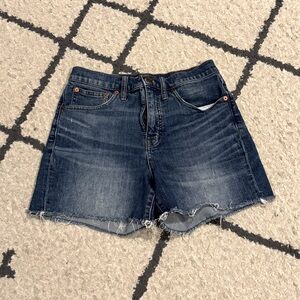 Madewell high rise denim shorts